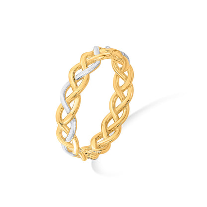 Twined Grace Fashion Gold Ring