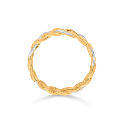 Twined Grace Fashion Gold Rings