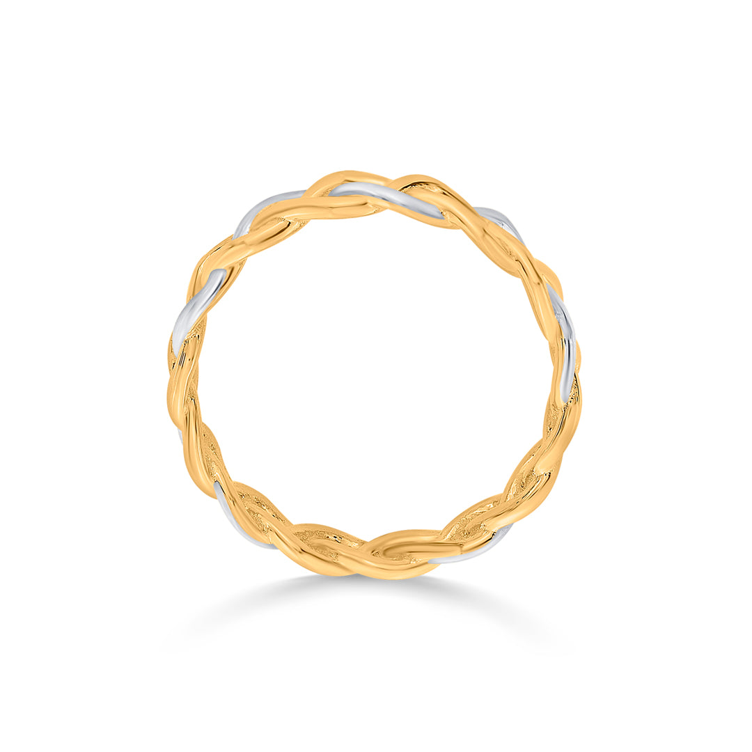 twined grace fashion gold ring