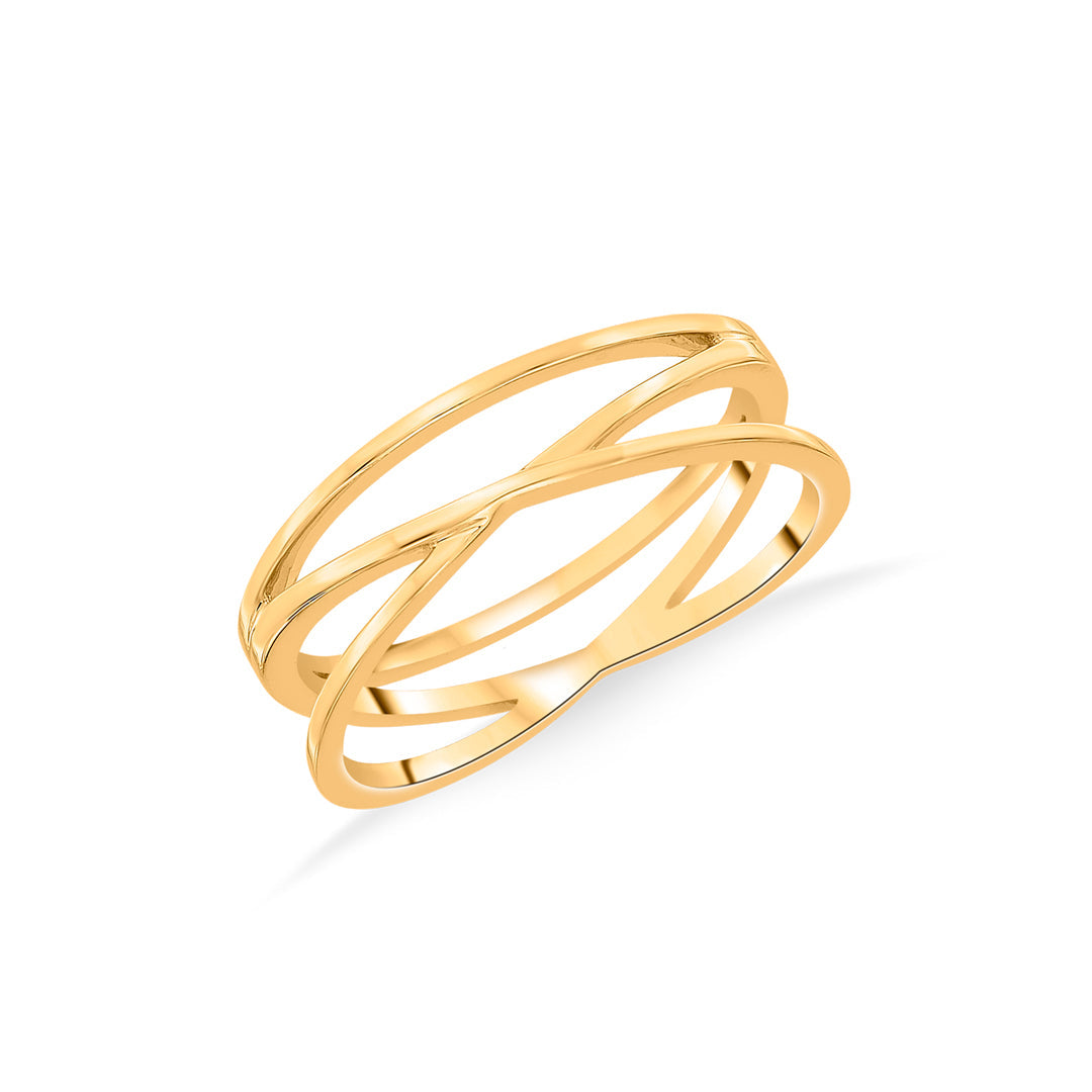 entwine glow cocktail gold ring