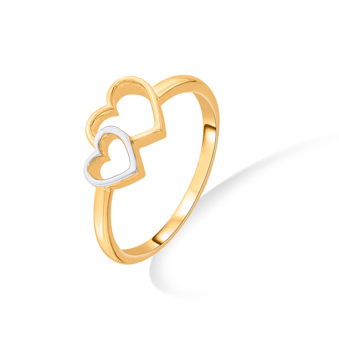 duo love fashion gold ring