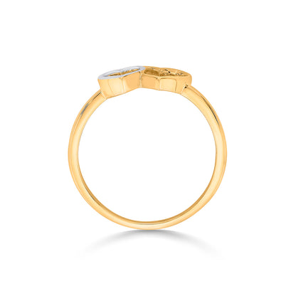 Duo Love Fashion Gold Ring