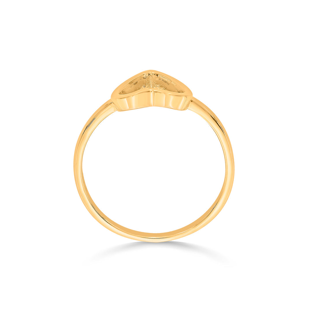 delicate love fashion gold ring
