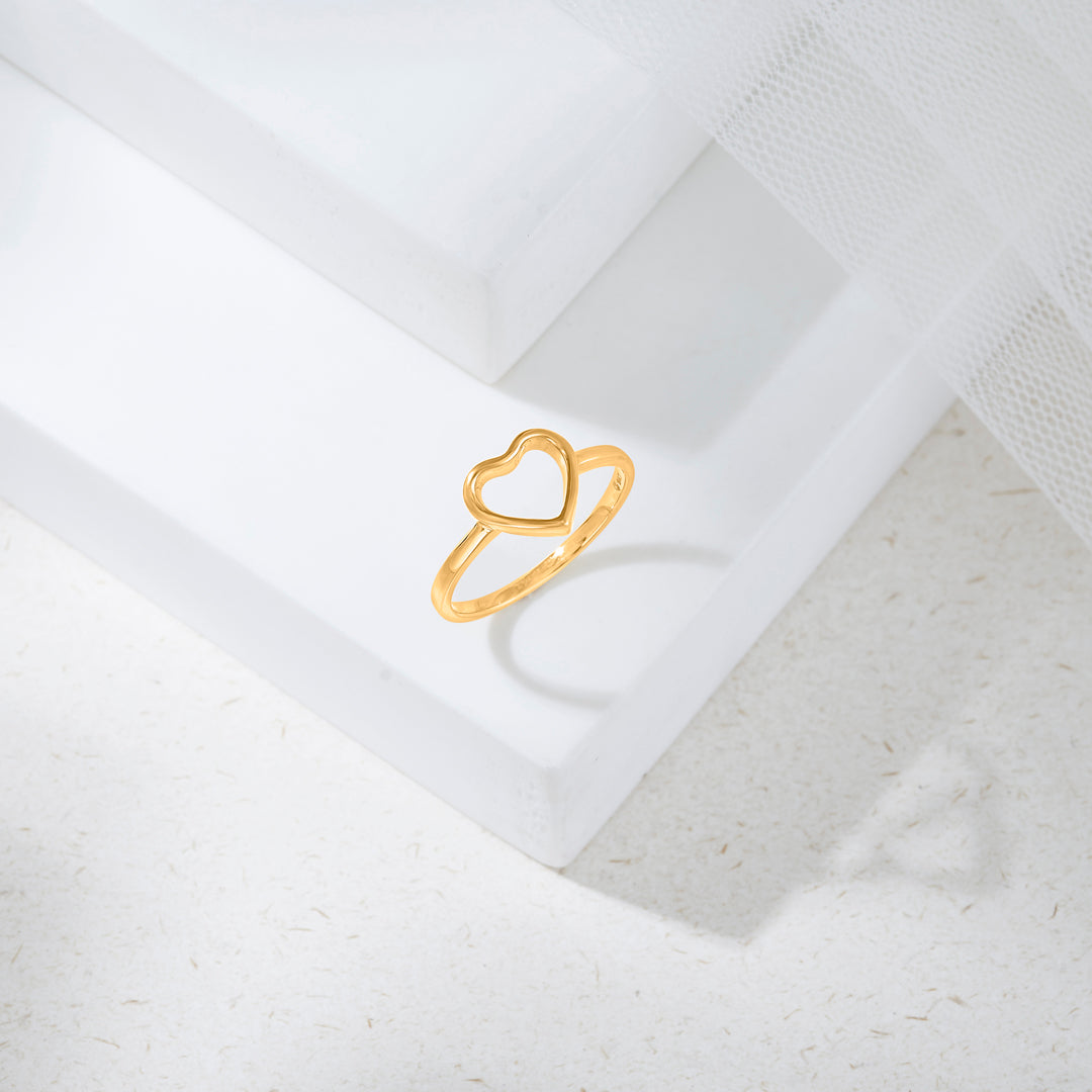 delicate love fashion gold rings
