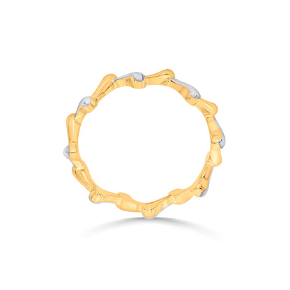 Ripple Crown Cocktail Gold Ring