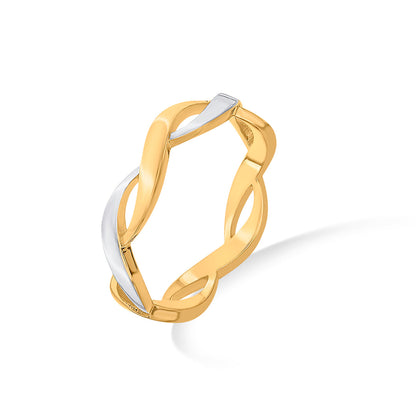 Serpent Flow Fashion Gold Ring