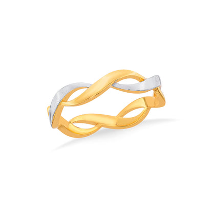 Serpent Flow Fashion Gold Ring