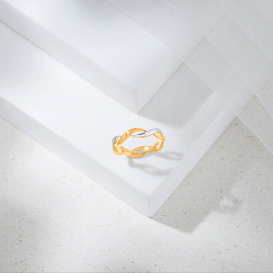 Serpent Flow Fashion Gold Rings