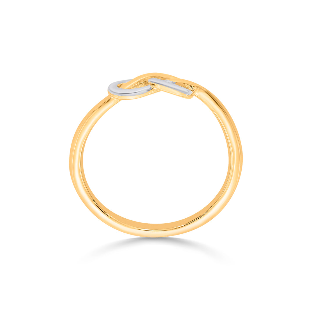 twist of love fashion gold rings