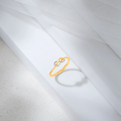 Twist of Love Fashion Gold Rings