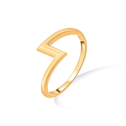 Edgy Love Cocktail Gold Ring