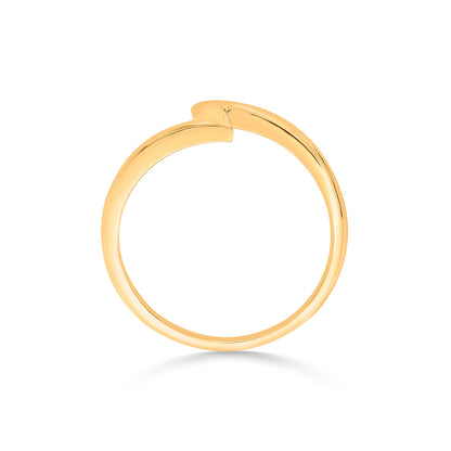 Edgy Love Cocktail Gold Ring