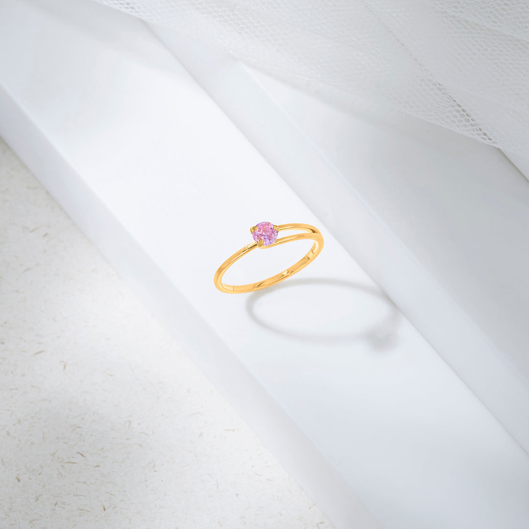 cherry blossom fashion gold rings