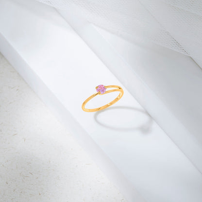 Cherry Blossom Fashion Gold Rings