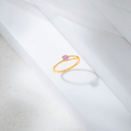 Cherry Blossom Fashion Gold Rings