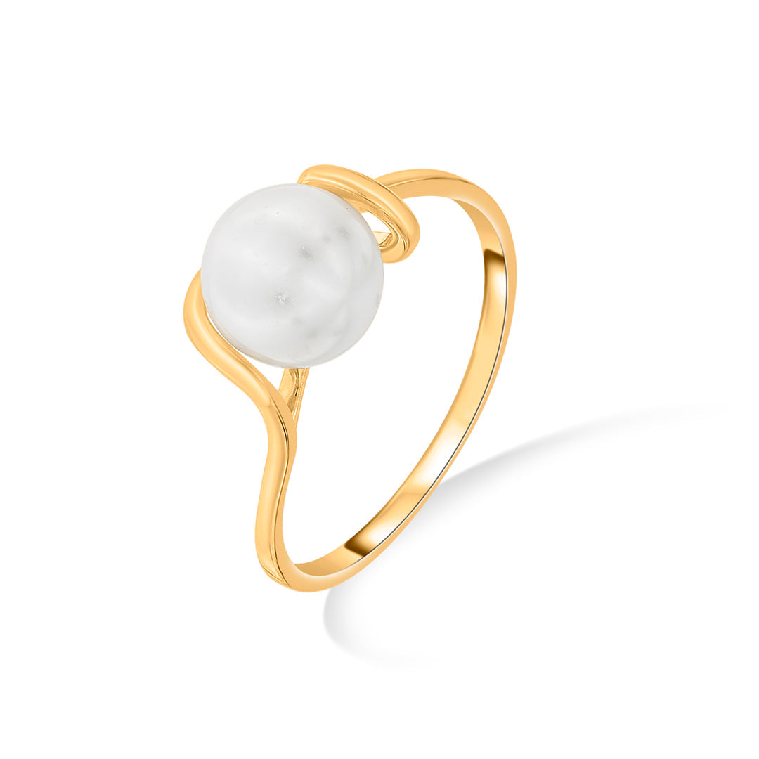 ocean mist pearl gold rings