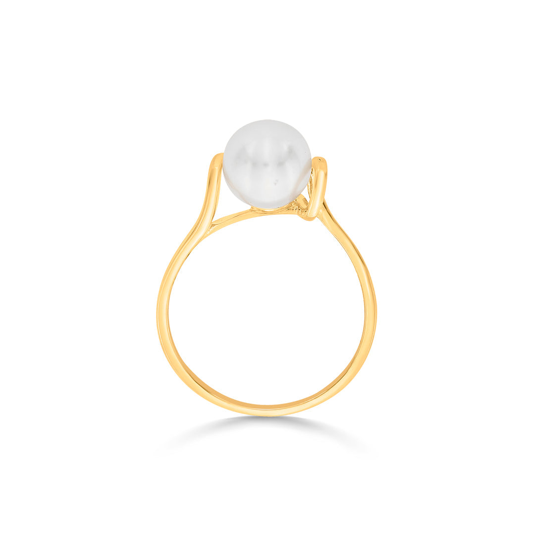 ocean mist pearl gold ring