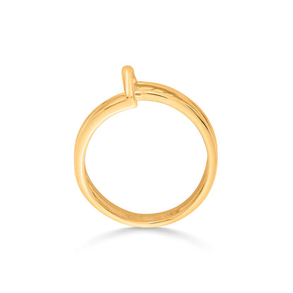 Modern Grid Cocktail Gold Rings