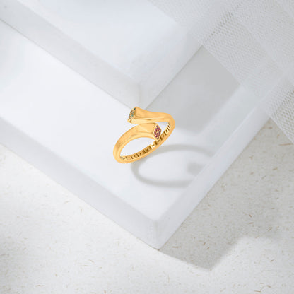 Serenade Twist Cocktail Gold Ring