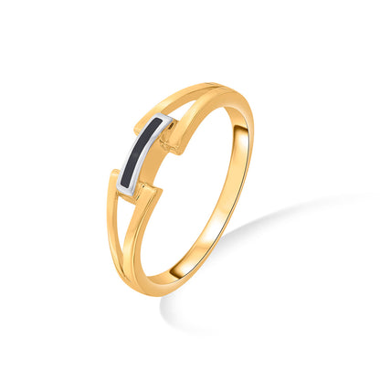 Symmetry Glow Fashion Gold Ring