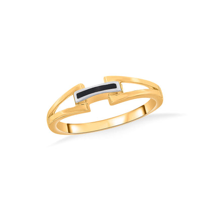 Symmetry Glow Fashion Gold Ring