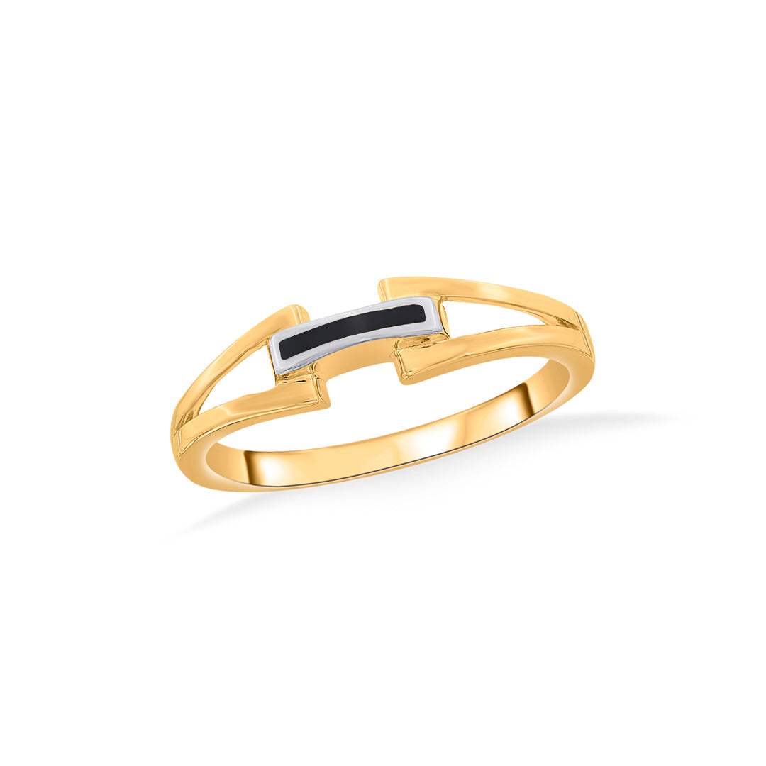 symmetry glow fashion gold rings