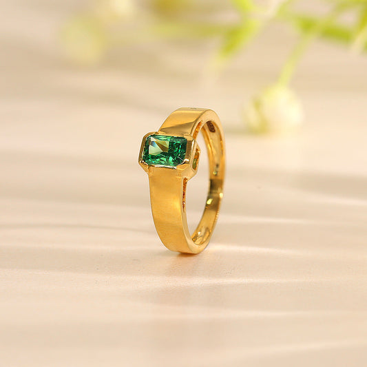 Olive Bloom Gold Ring for Her