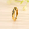 Black Line Gold Ring for Her