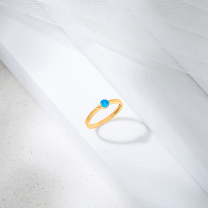 Ocean Drop Fashion Gold Ring