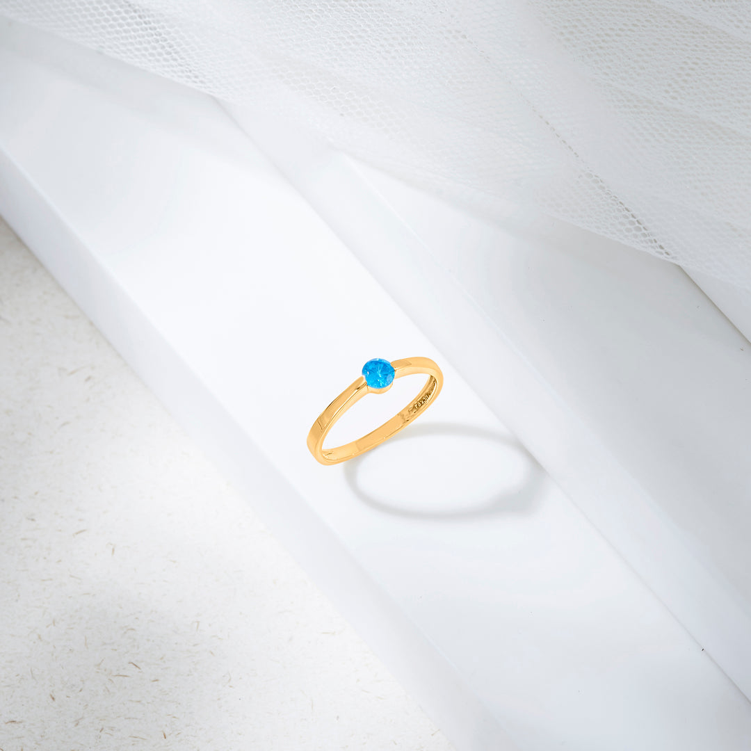 ocean drop fashion gold rings