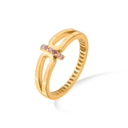 Xora Charm Cocktail Gold Ring