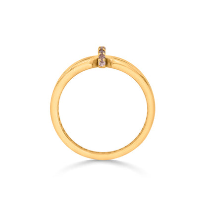 Xora Charm Cocktail Gold Rings