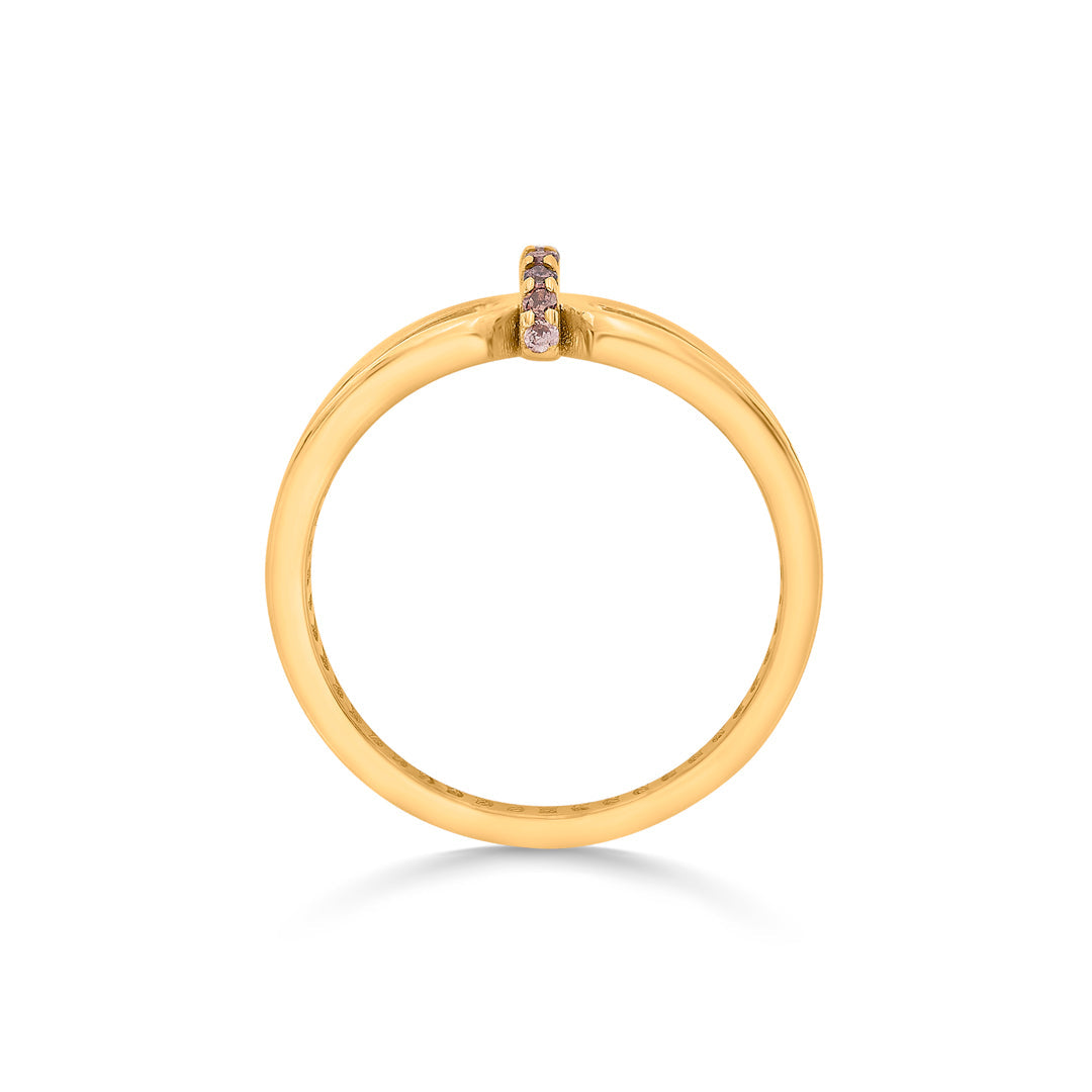xora charm cocktail gold ring