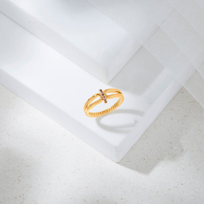 Xora Charm Cocktail Gold Ring