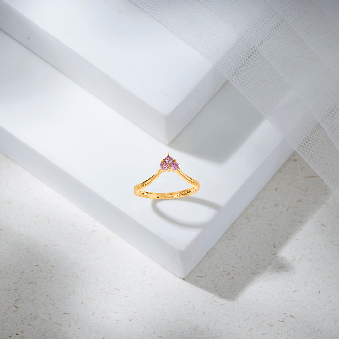 vera rose fashion gold ring