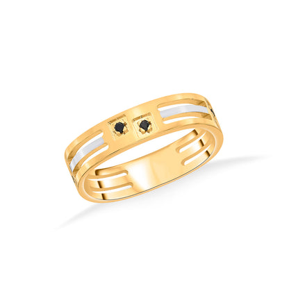 Night Sparkle Bands Gold Ring