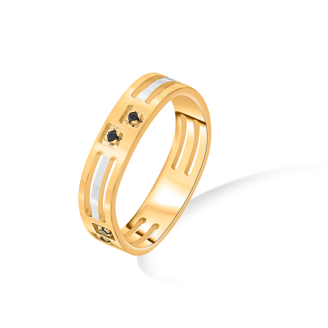 night sparkle bands gold ring