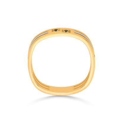 Night Sparkle Bands Gold Rings