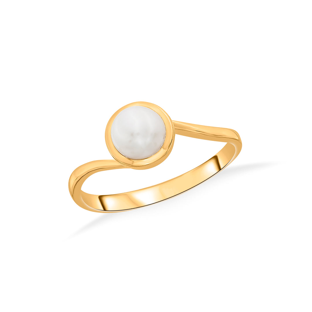 ocean whisper pearl gold rings