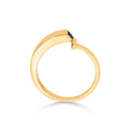 Bold Bar Cocktail Gold Rings