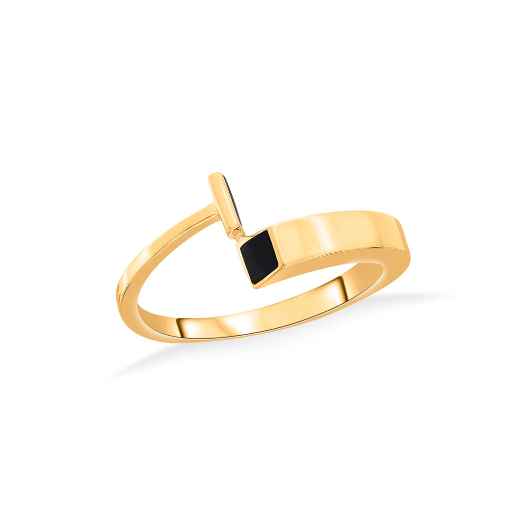 bold bar cocktail gold rings