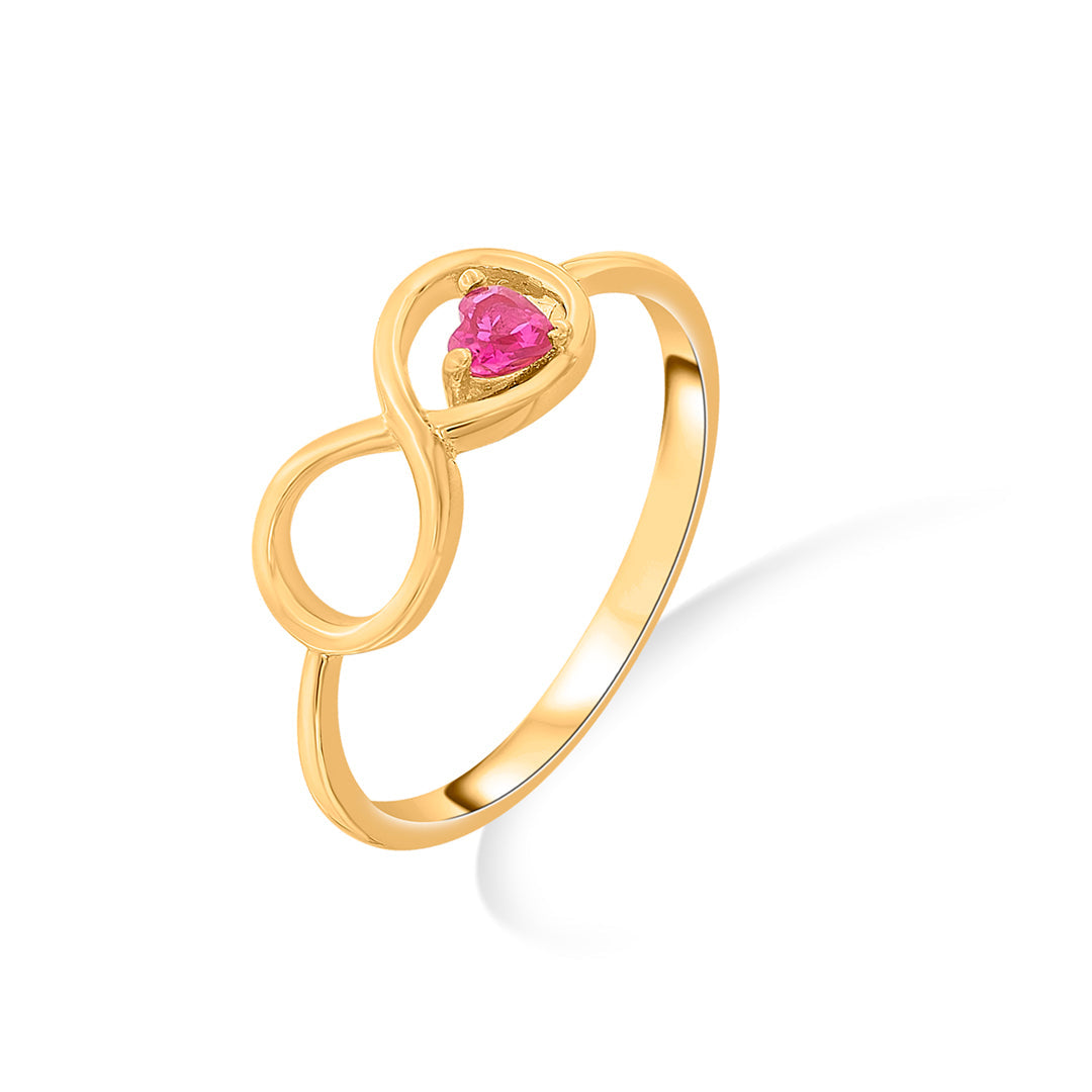 evermore pink eternity gold ring