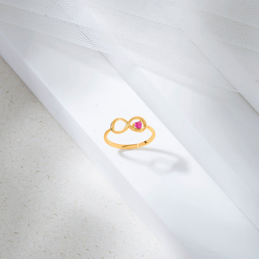 Evermore Pink Eternity Gold Ring