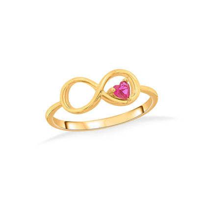 Evermore Pink Eternity Gold Rings
