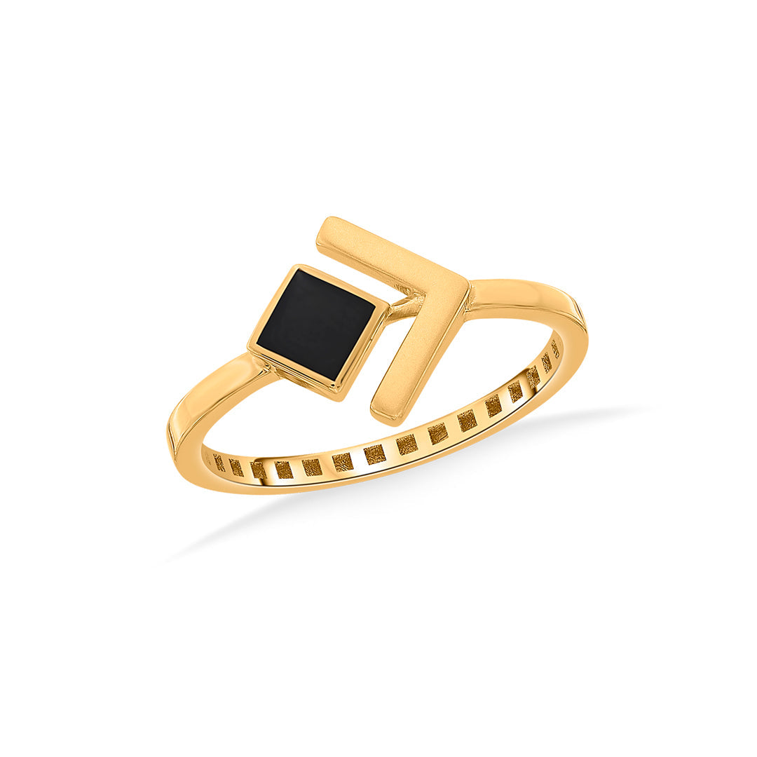 ebony lux fashion gold rings