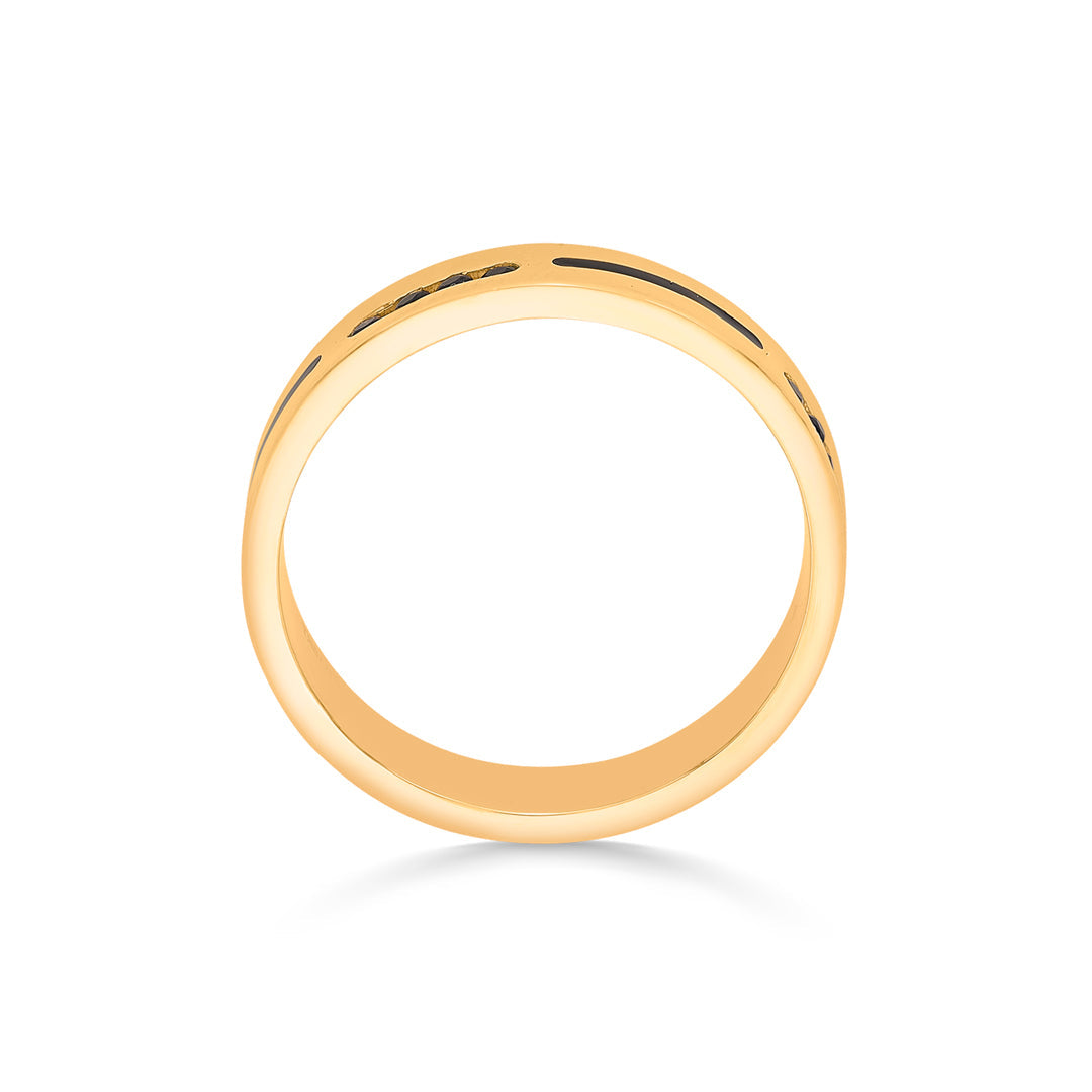 shadow line bands gold rings