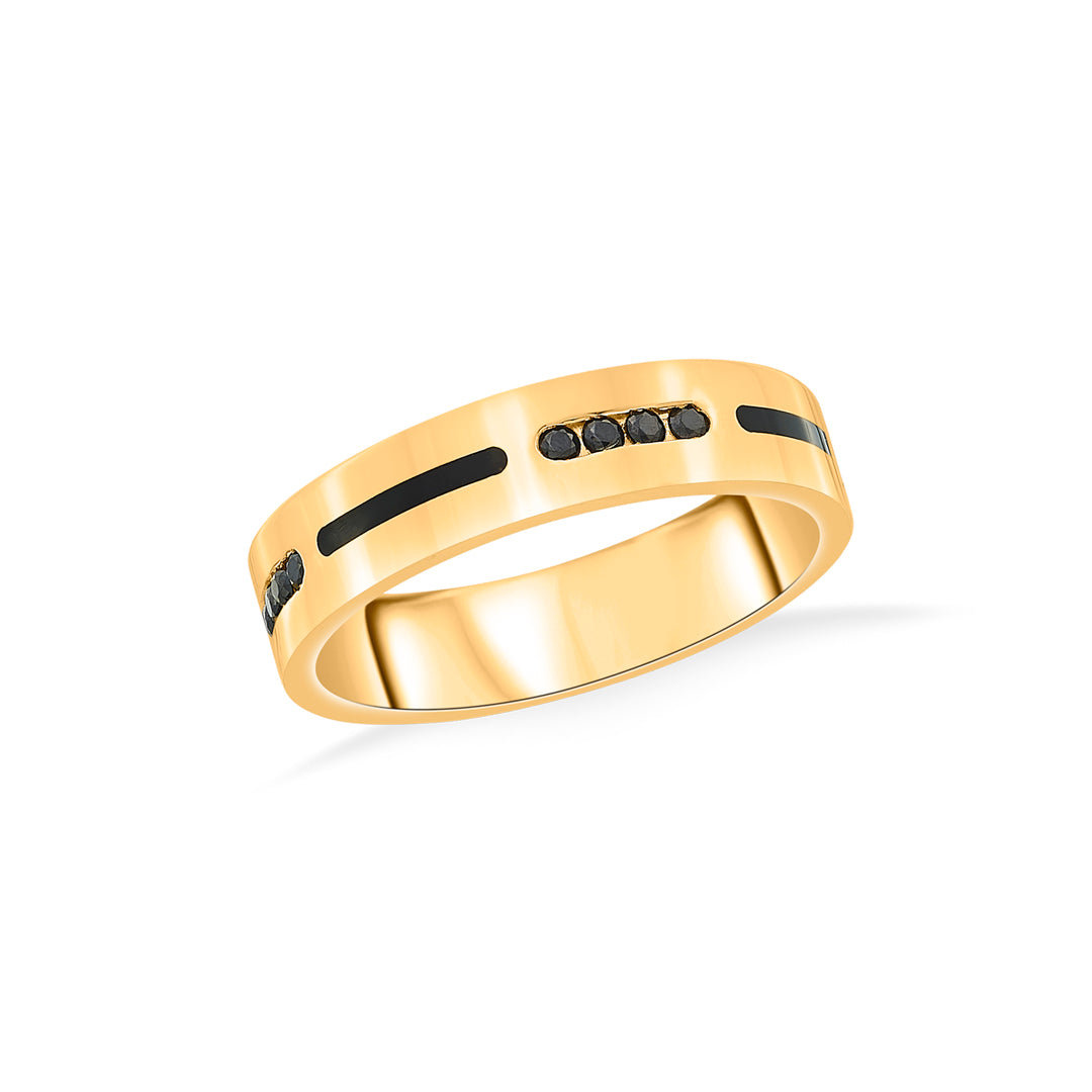 shadow line bands gold rings