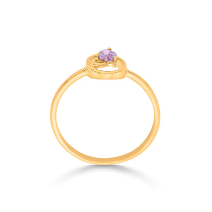 Mystique Violet Fashion Gold Rings