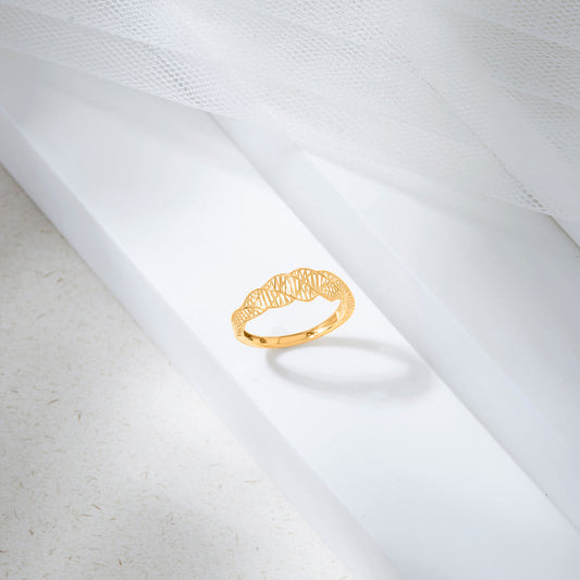 Aurora Filigree Cocktail Gold Ring