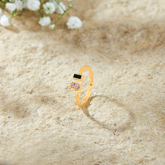 Dusklight Duo Fashion Gold Ring